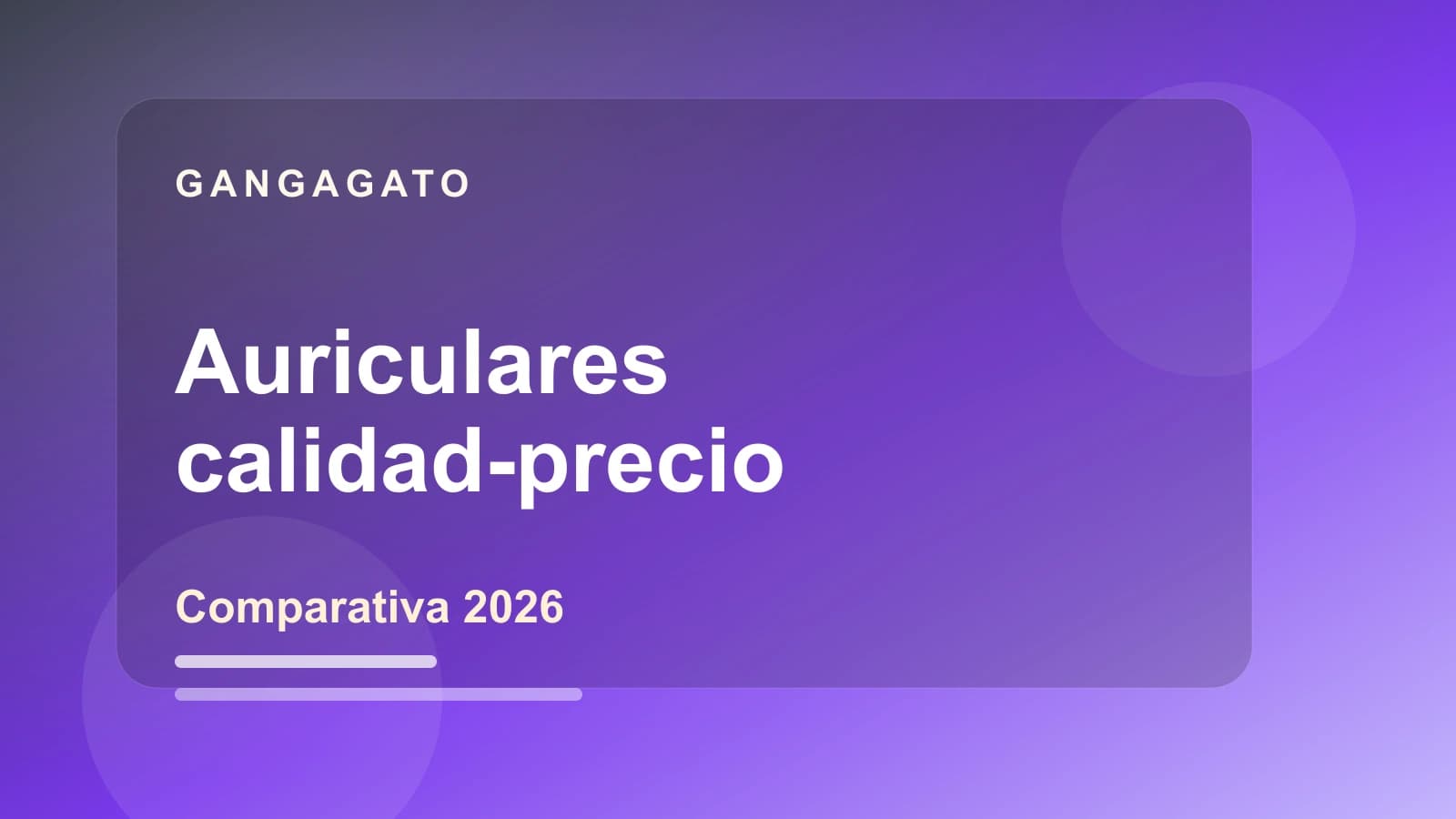Cinco auriculares de distintos estilos sobre fondo degradado con etiquetas de precio