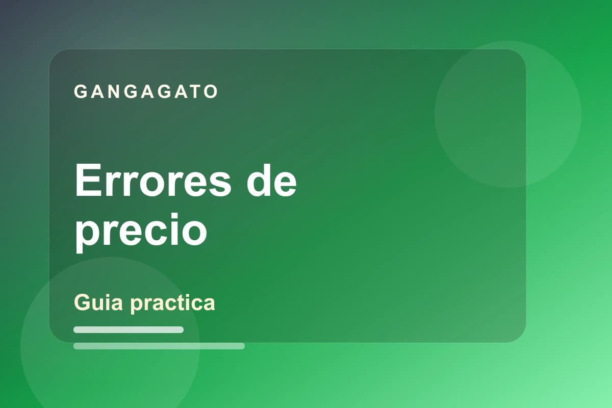 Guia sobre errores de precio en tiendas online