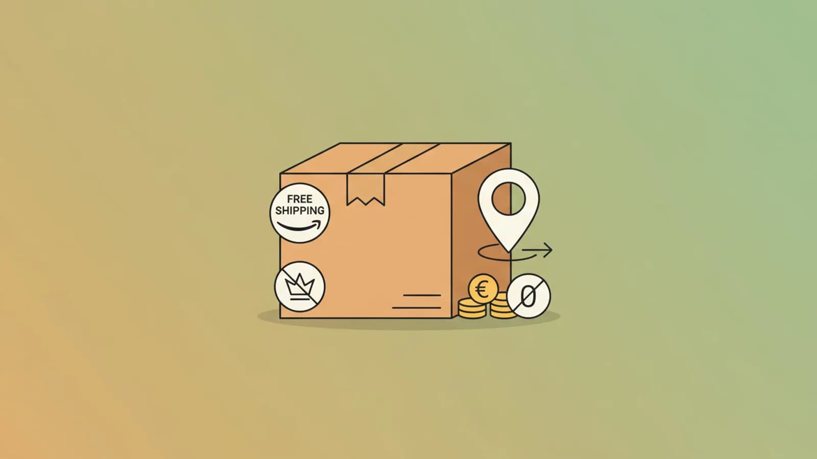 Envío gratis en Amazon España sin suscripción Prime con caja y euro