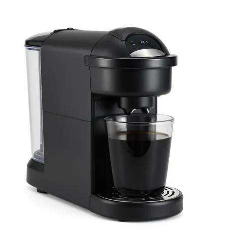 Cafetera automática negra